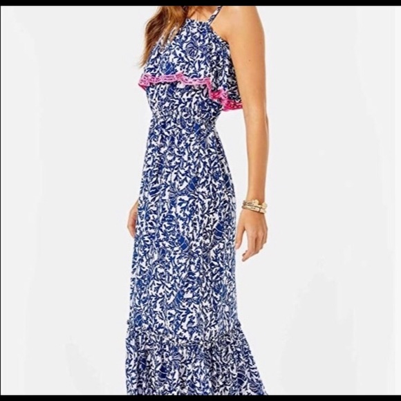 Lilly Pulitzer Aida Ruffle Maxi Dress - Picture 2 of 8